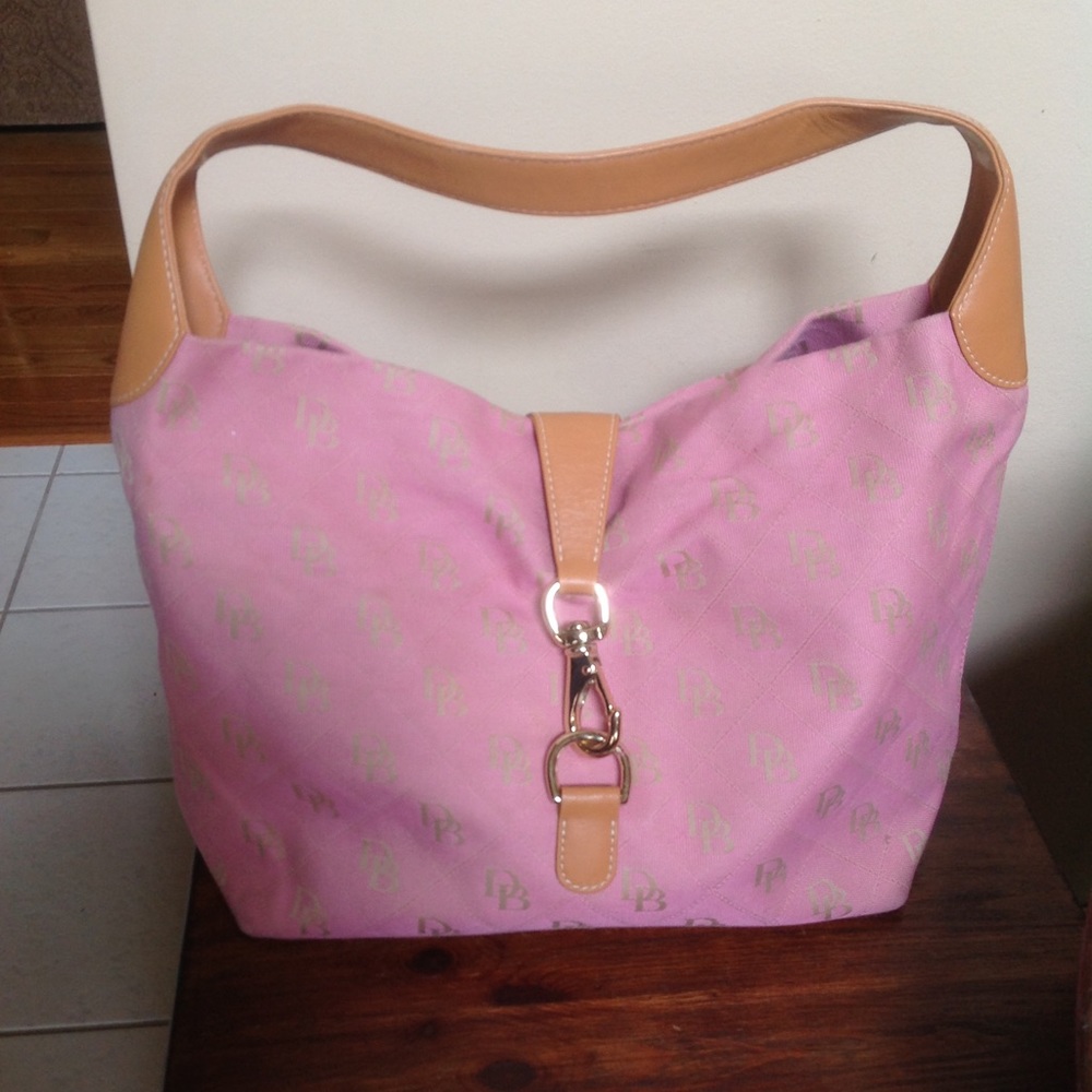 Dooney & Bourke Pink Jacquard Shoulder Bag